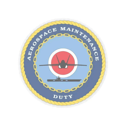 Aerospace Maintenance Duty (U.S. Navy) STICKER Vinyl Kiss-Cut Decal 3 Inch Transparent - The Sticker Space