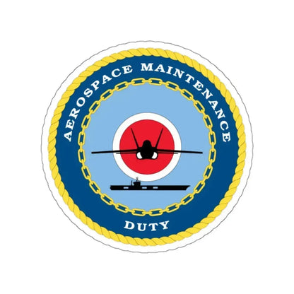 Aerospace Maintenance Duty (U.S. Navy) STICKER Vinyl Kiss-Cut Decal 3 Inch White - The Sticker Space