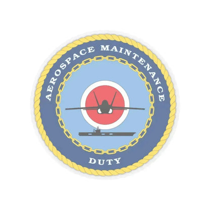 Aerospace Maintenance Duty (U.S. Navy) STICKER Vinyl Kiss-Cut Decal 4 Inch Transparent - The Sticker Space