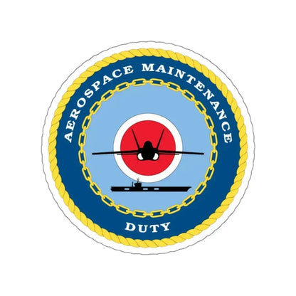 Aerospace Maintenance Duty (U.S. Navy) STICKER Vinyl Kiss-Cut Decal 4 Inch White - The Sticker Space