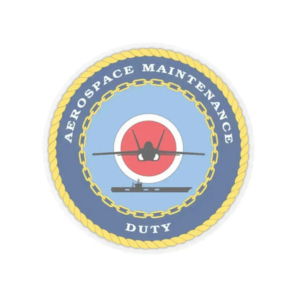 Aerospace Maintenance Duty (U.S. Navy) STICKER Vinyl Kiss-Cut Decal 6 Inch Transparent - The Sticker Space