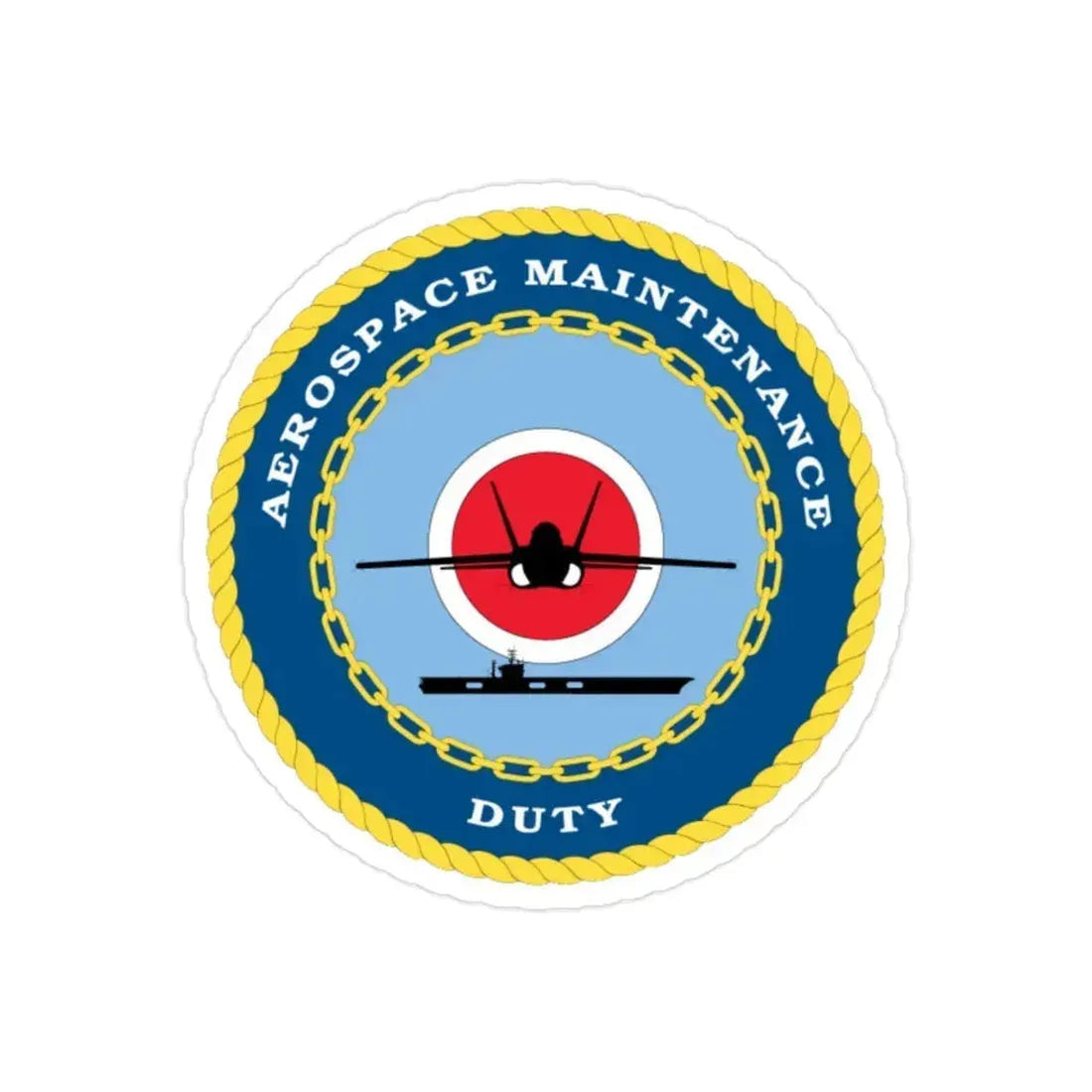 Aerospace Maintenance Duty (U.S. Navy) Transparent STICKER Die-Cut Vinyl Decal 2 Inch - The Sticker Space