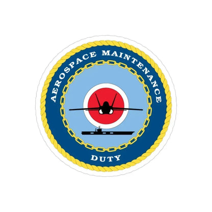 Aerospace Maintenance Duty (U.S. Navy) Transparent STICKER Die-Cut Vinyl Decal 3 Inch - The Sticker Space