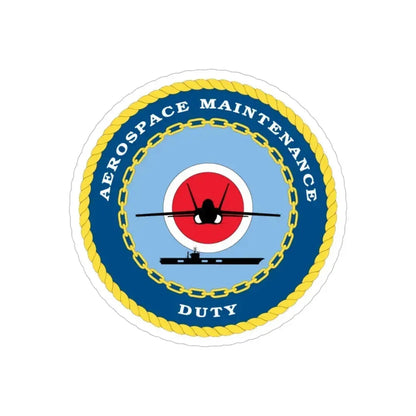 Aerospace Maintenance Duty (U.S. Navy) Transparent STICKER Die-Cut Vinyl Decal 4 Inch - The Sticker Space