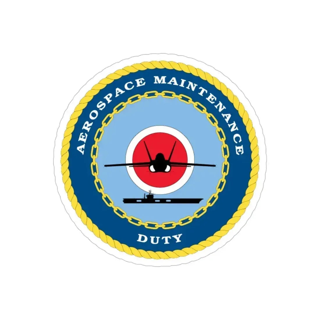 Aerospace Maintenance Duty (U.S. Navy) Transparent STICKER Die-Cut Vinyl Decal 6 Inch - The Sticker Space