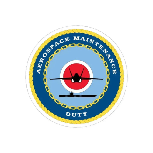 Aerospace Maintenance Duty (U.S. Navy) Transparent STICKER Die-Cut Vinyl Decal 6 Inch - The Sticker Space