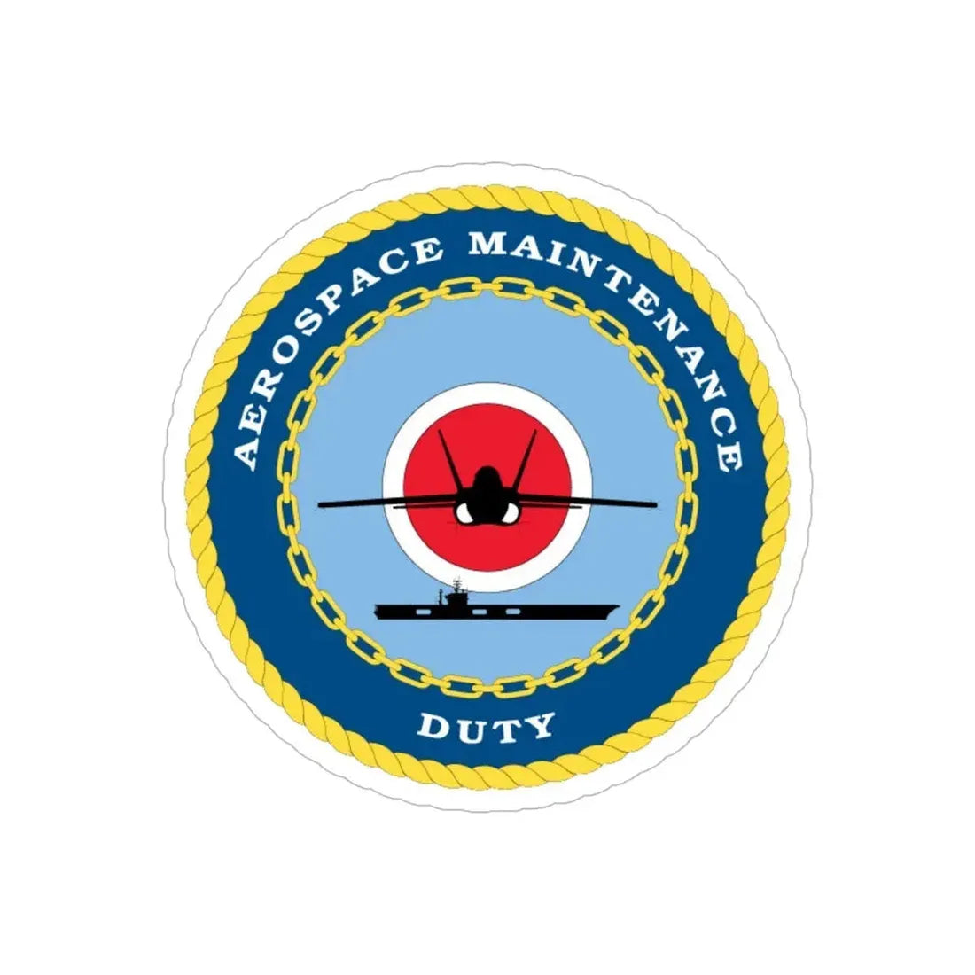 Aerospace Maintenance Duty (U.S. Navy) Transparent STICKER Die-Cut Vinyl Decal - The Sticker Space