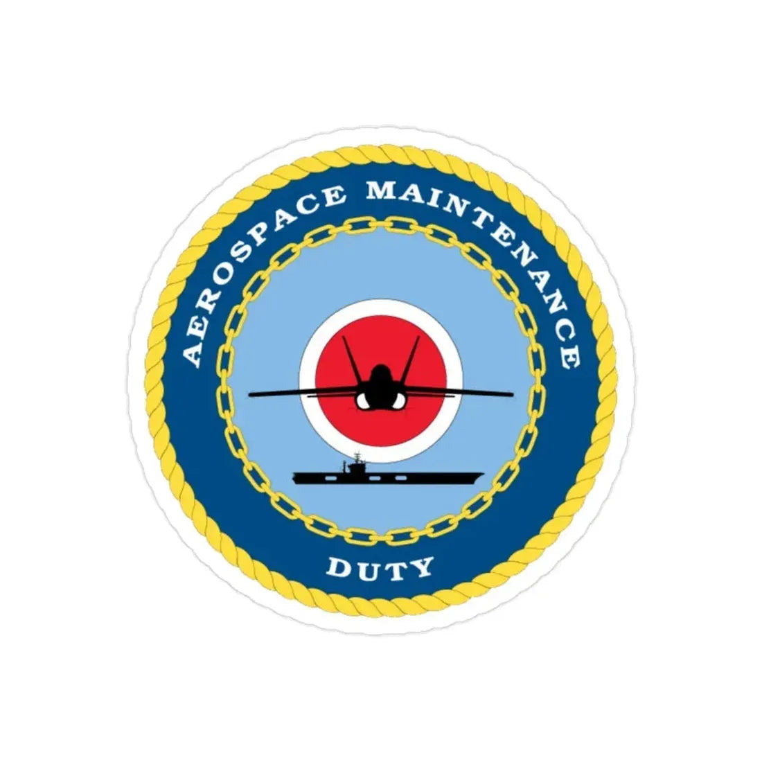 Aerospace Maintenance Duty (U.S. Navy) Transparent STICKER Die-Cut Vinyl Decal - The Sticker Space