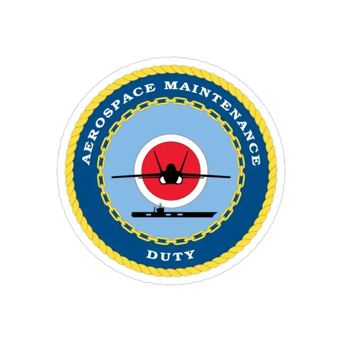 Aerospace Maintenance Duty (U.S. Navy) Transparent STICKER Die-Cut Vinyl Decal - The Sticker Space