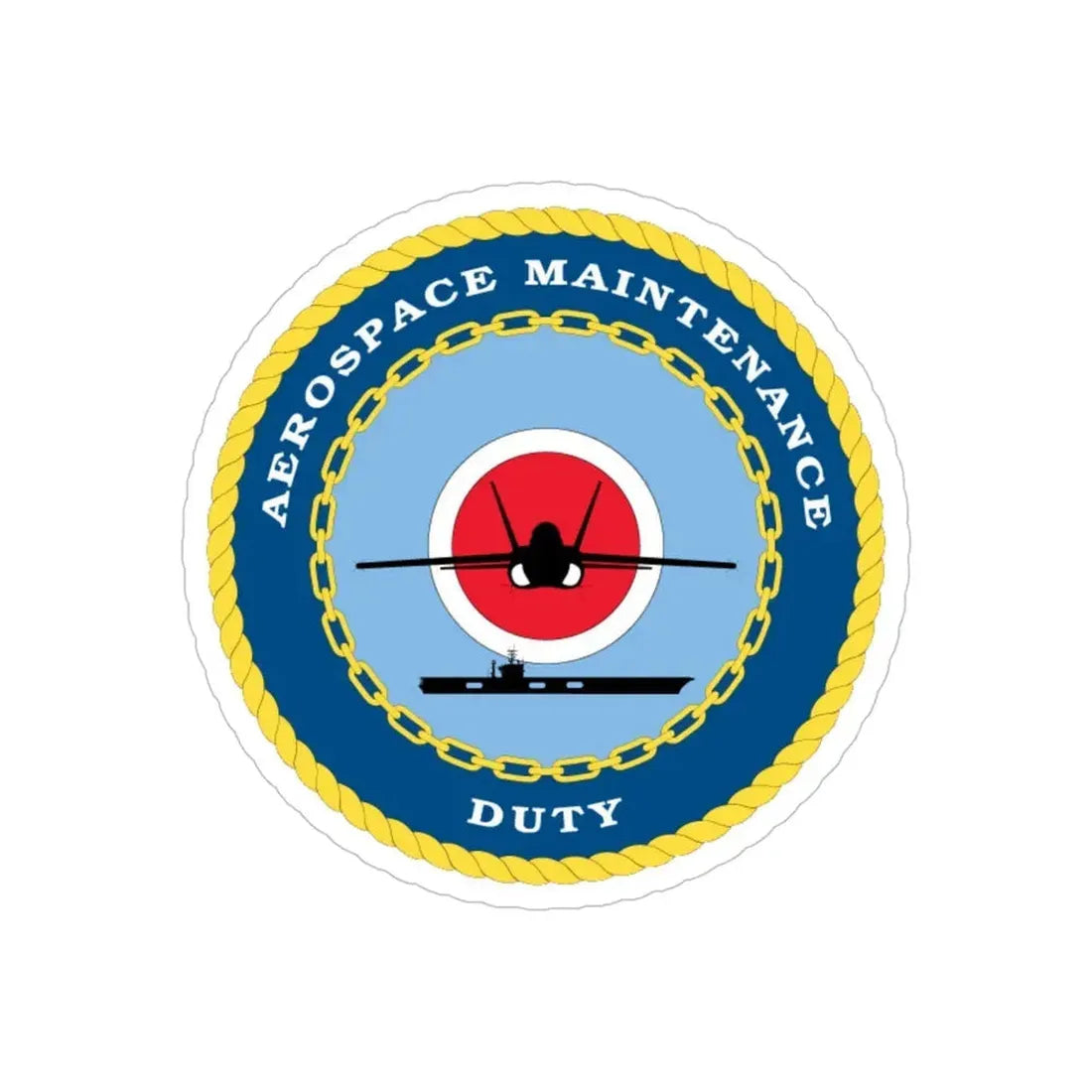 Aerospace Maintenance Duty (U.S. Navy) Transparent STICKER Die-Cut Vinyl Decal - The Sticker Space