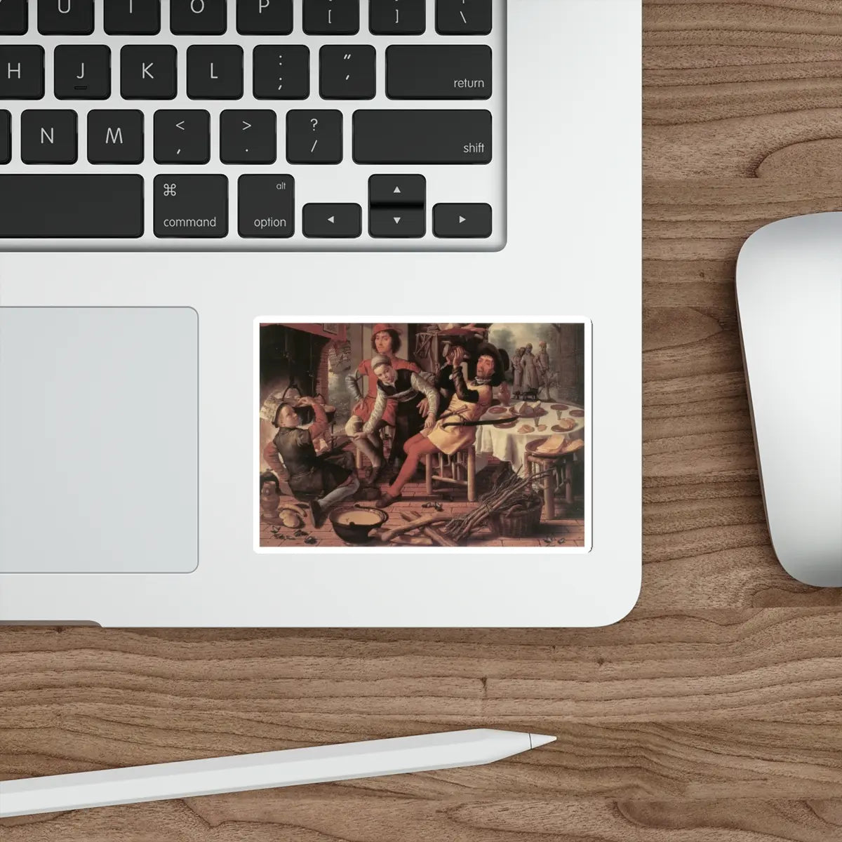 SKU:53053552615495984948 Sticker types:White Shape:Die-Cut Sizes:4" × 4"