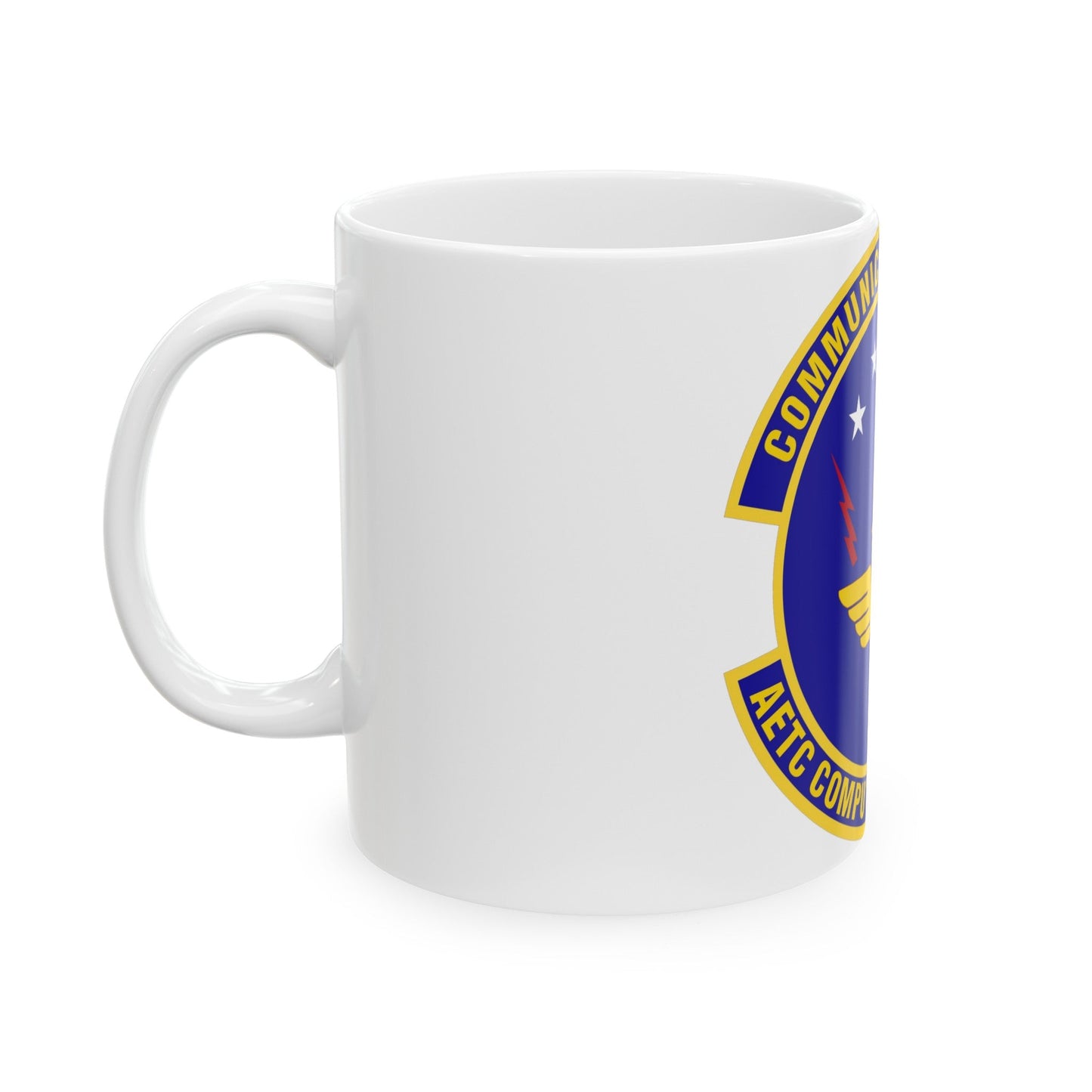 AETC Computer Systems Squadron (U.S. Air Force) White Coffee Mug-The Sticker Space