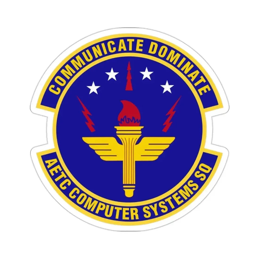 AETC Computer Systems Squadron (U.S. Air Force) STICKER Vinyl Die-Cut Decal 2 Inch - The Sticker Space