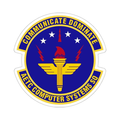 AETC Computer Systems Squadron (U.S. Air Force) STICKER Vinyl Die-Cut Decal 3 Inch - The Sticker Space