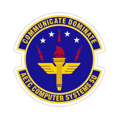 AETC Computer Systems Squadron (U.S. Air Force) STICKER Vinyl Die-Cut Decal 4 Inch - The Sticker Space