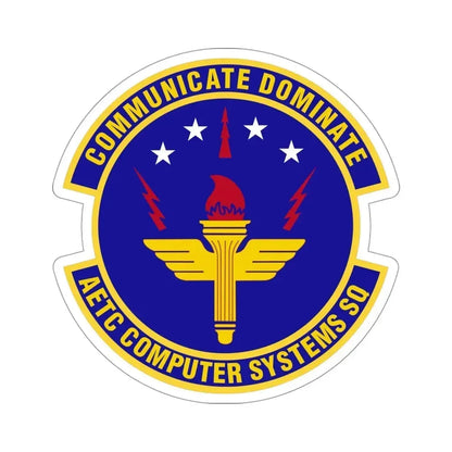 AETC Computer Systems Squadron (U.S. Air Force) STICKER Vinyl Die-Cut Decal 4 Inch - The Sticker Space