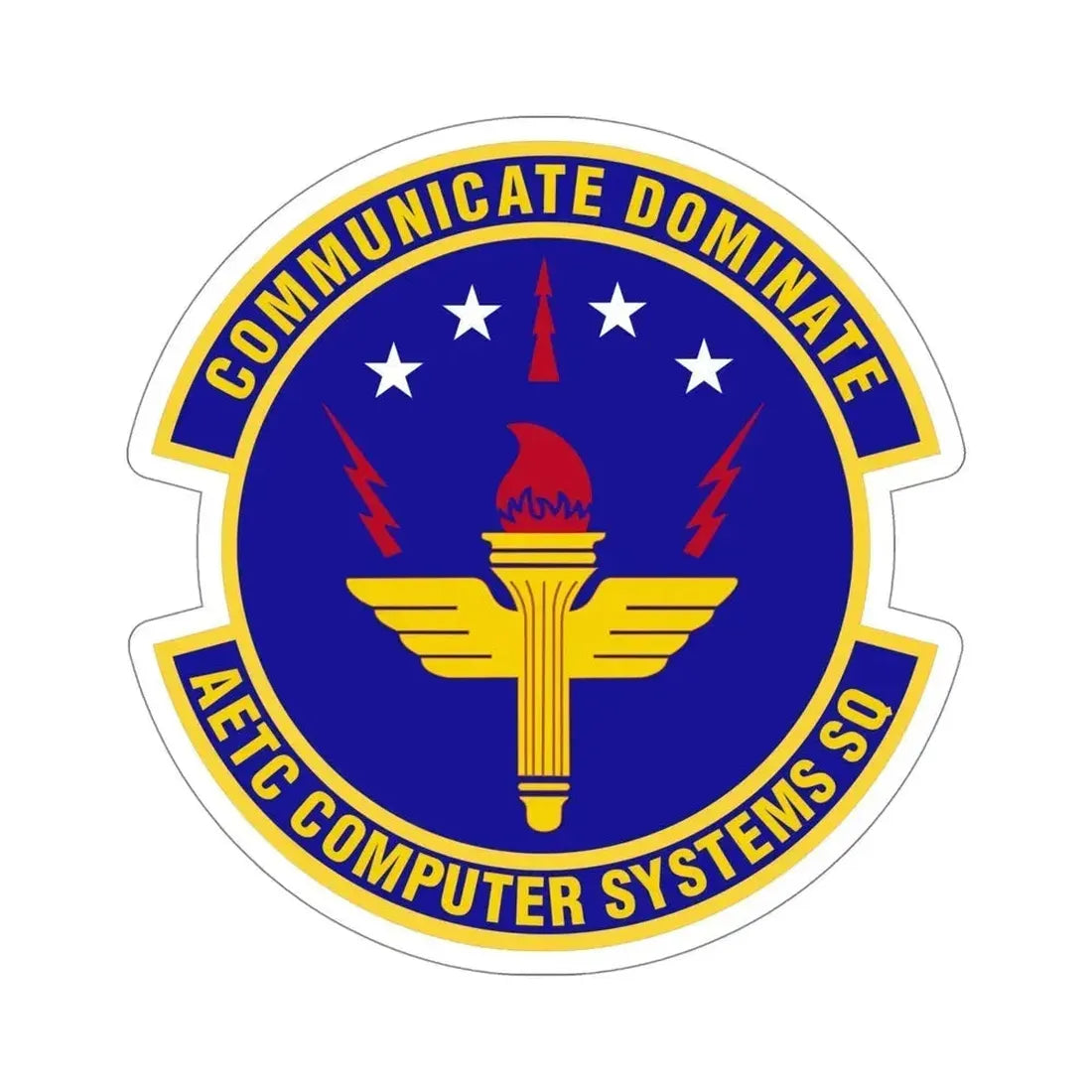 AETC Computer Systems Squadron (U.S. Air Force) STICKER Vinyl Die-Cut Decal 5 Inch - The Sticker Space