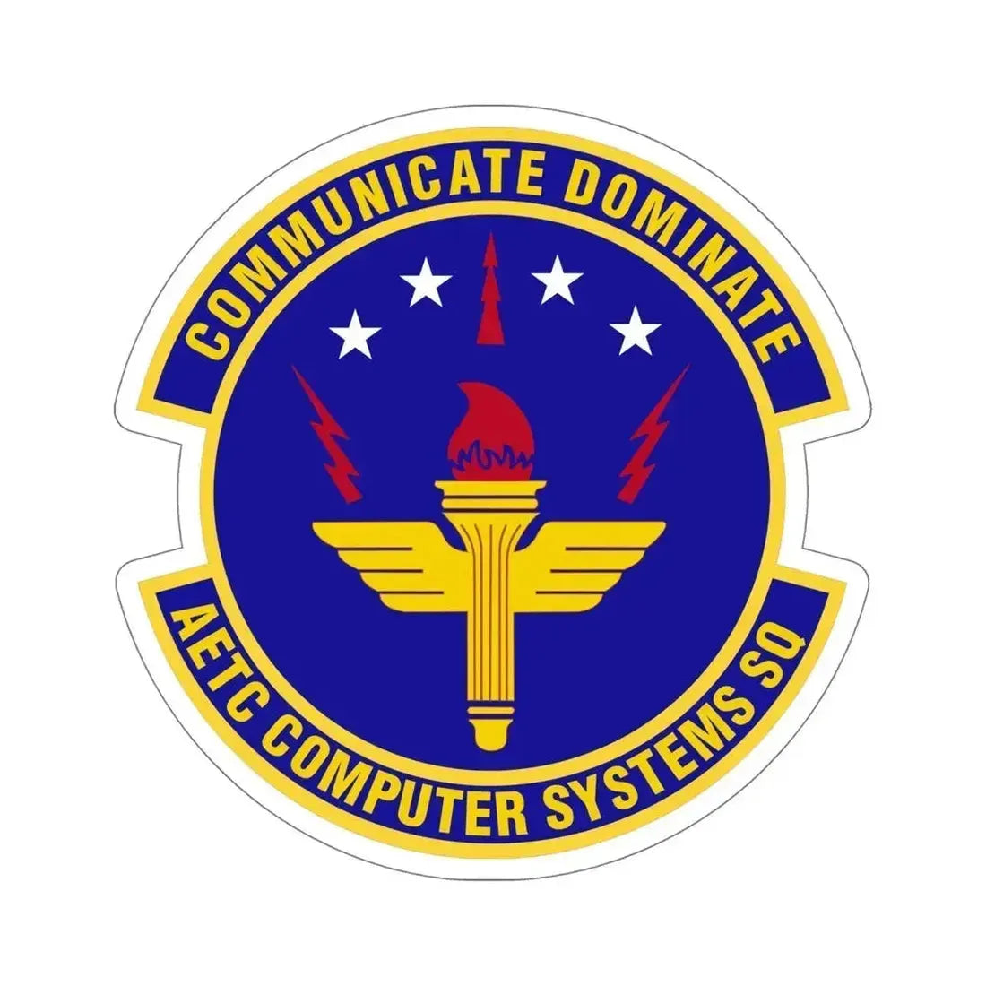 AETC Computer Systems Squadron (U.S. Air Force) STICKER Vinyl Die-Cut Decal 6 Inch - The Sticker Space