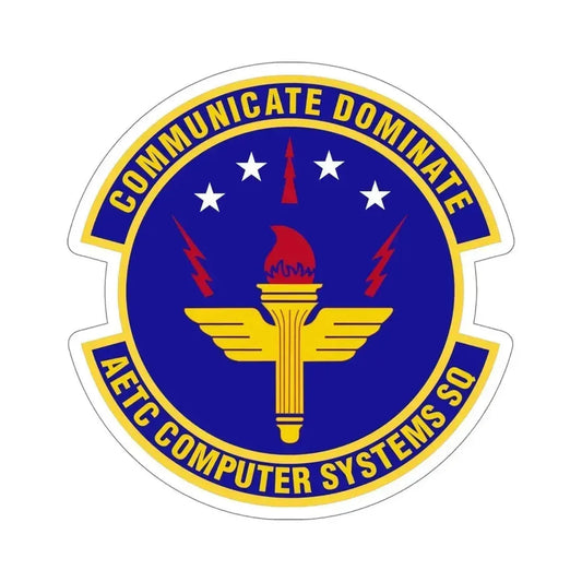 AETC Computer Systems Squadron (U.S. Air Force) STICKER Vinyl Die-Cut Decal 6 Inch - The Sticker Space