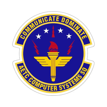 AETC Computer Systems Squadron (U.S. Air Force) STICKER Vinyl Die-Cut Decal 6 Inch - The Sticker Space