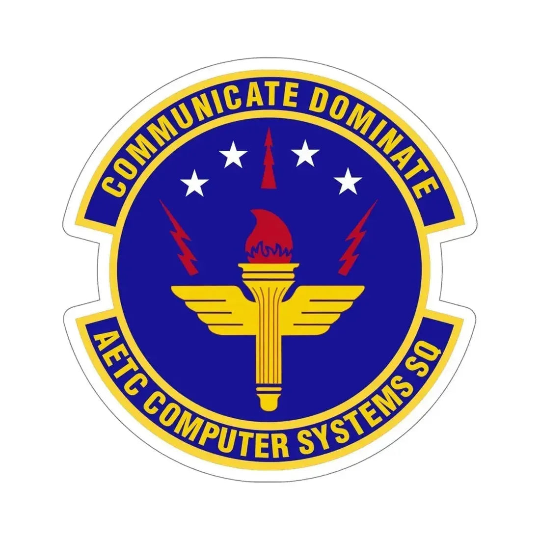 AETC Computer Systems Squadron (U.S. Air Force) STICKER Vinyl Die-Cut Decal - The Sticker Space