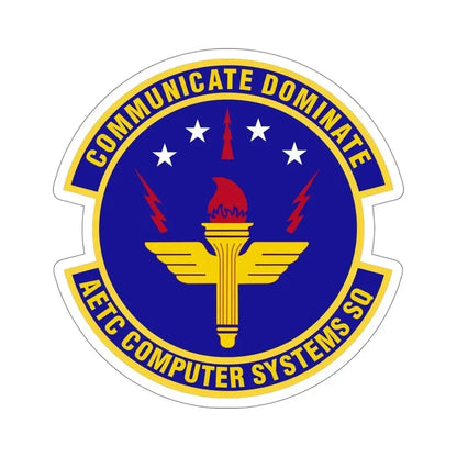 AETC Computer Systems Squadron (U.S. Air Force) STICKER Vinyl Die-Cut Decal - The Sticker Space