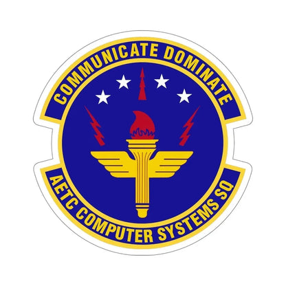 AETC Computer Systems Squadron (U.S. Air Force) STICKER Vinyl Die-Cut Decal - The Sticker Space