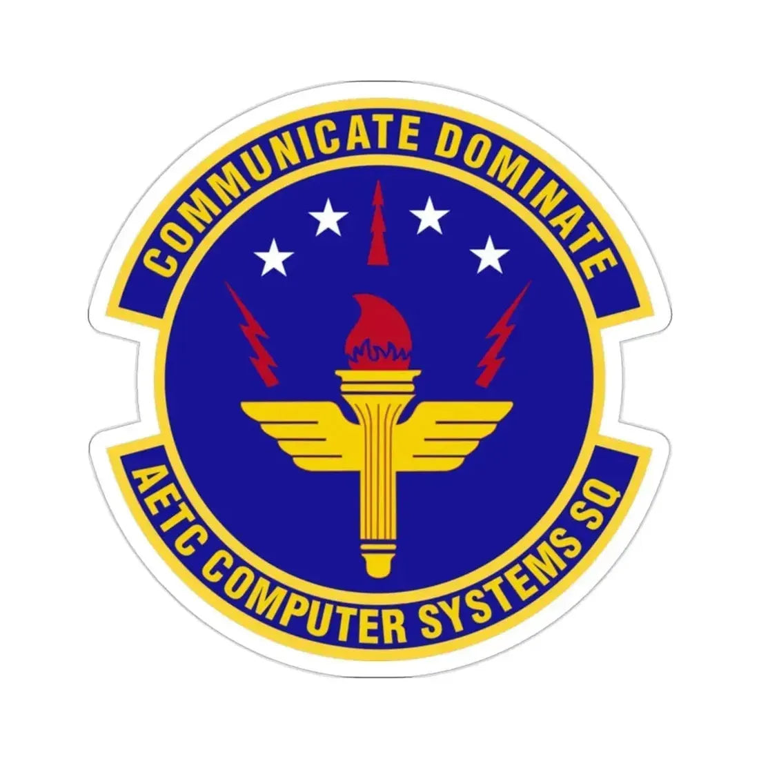 AETC Computer Systems Squadron (U.S. Air Force) STICKER Vinyl Die-Cut Decal - The Sticker Space