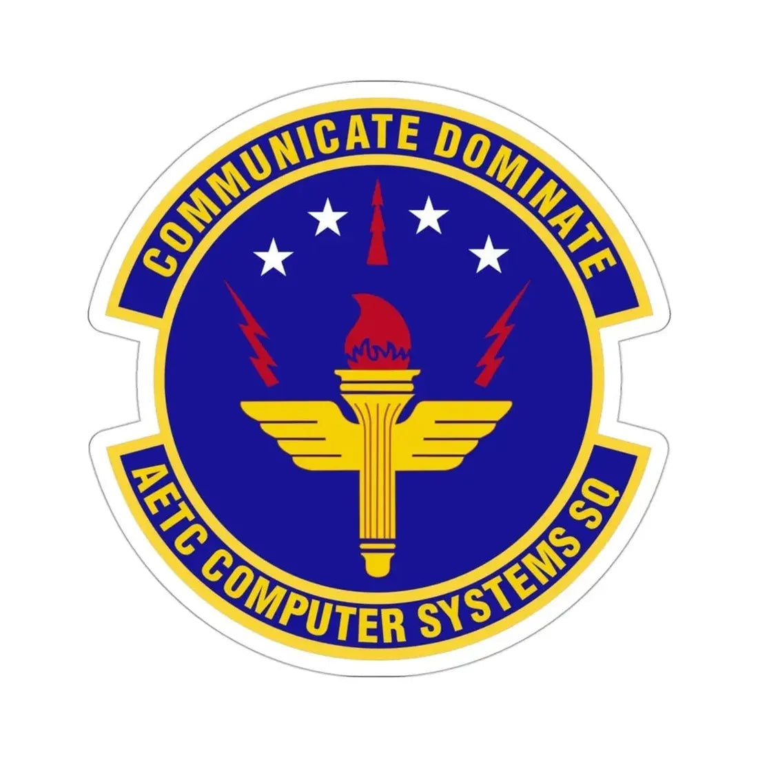 AETC Computer Systems Squadron (U.S. Air Force) STICKER Vinyl Die-Cut Decal - The Sticker Space