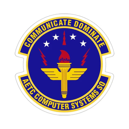AETC Computer Systems Squadron (U.S. Air Force) STICKER Vinyl Die-Cut Decal - The Sticker Space