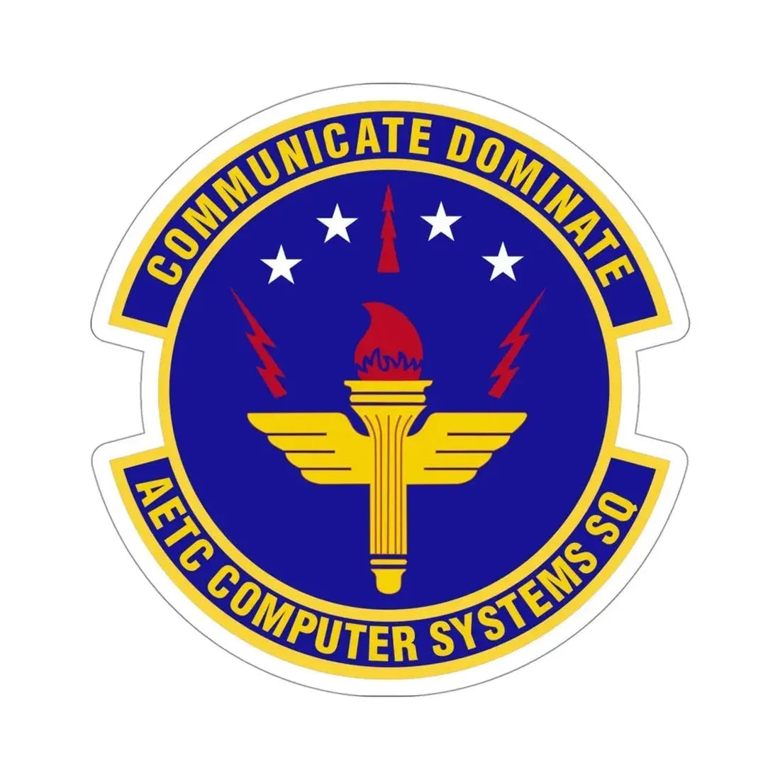 AETC Computer Systems Squadron (U.S. Air Force) STICKER Vinyl Die-Cut Decal - The Sticker Space