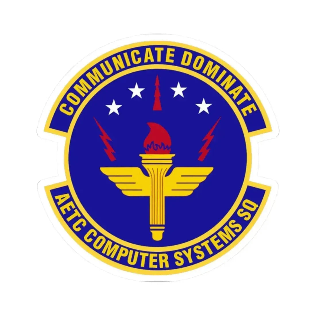 AETC Computer Systems Squadron (U.S. Air Force) STICKER Vinyl Kiss-Cut Decal - The Sticker Space