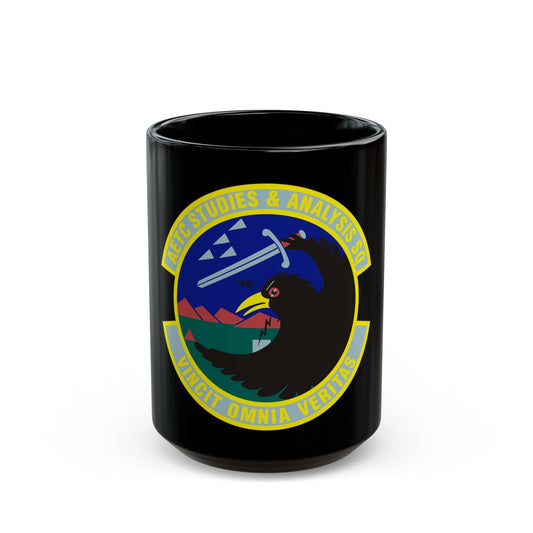 AETC Studies & Analysis Squadron (U.S. Air Force) Black Coffee Mug-15oz-The Sticker Space