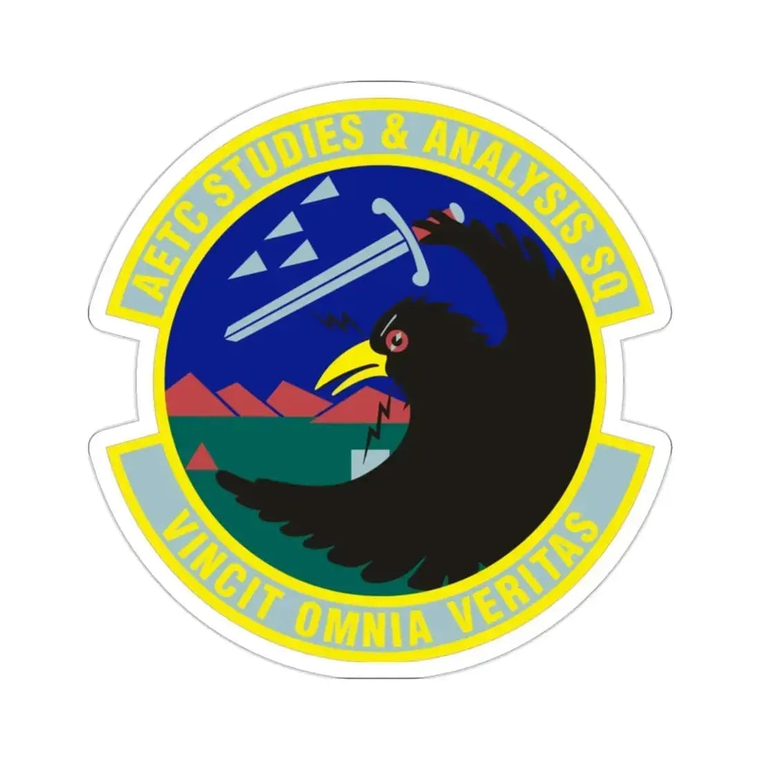 AETC Studies & Analysis Squadron (U.S. Air Force) STICKER Vinyl Die-Cut Decal - The Sticker Space