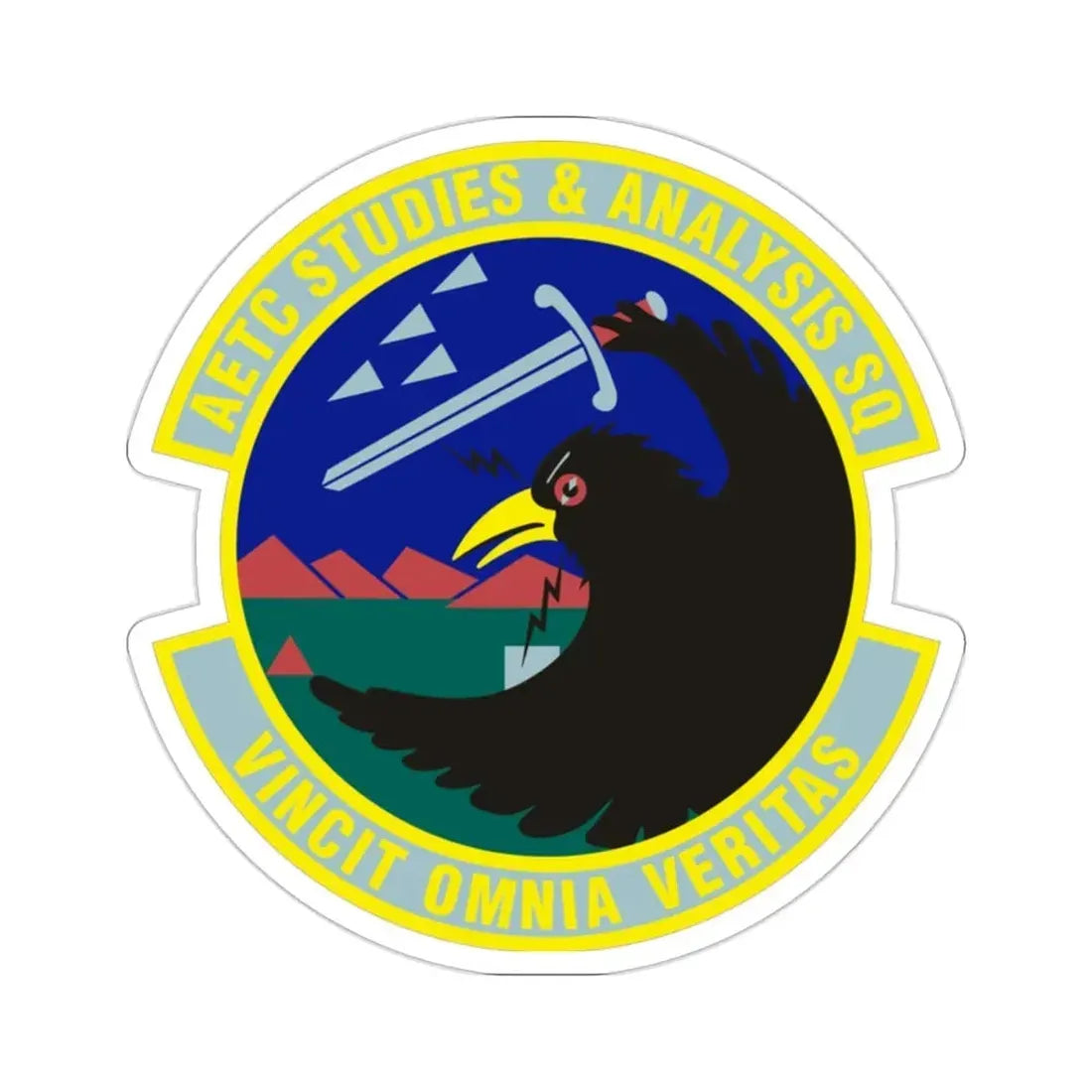 AETC Studies & Analysis Squadron (U.S. Air Force) STICKER Vinyl Die-Cut Decal - The Sticker Space