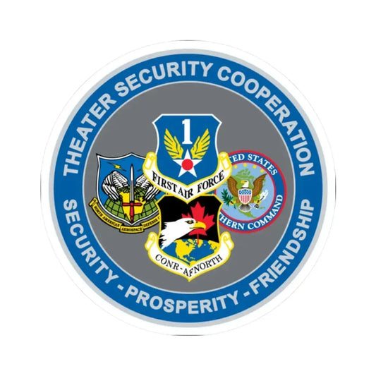 AF North TSC Theater Security Cooperation (U.S. Air Force) STICKER Vinyl Kiss-Cut Decal 2 Inch White - The Sticker Space