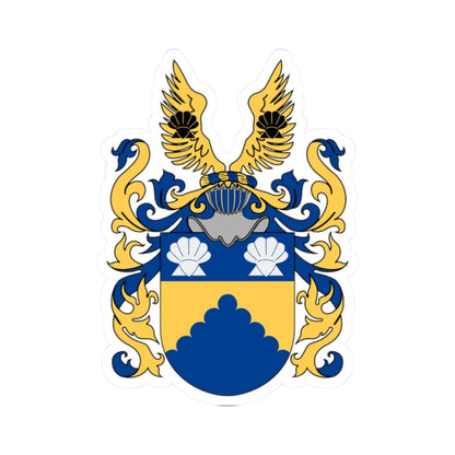 Af Sandeberg vapen hela (Sweden) (Coat of Arms) STICKER Vinyl Kiss-Cut Decal 2 Inch White - The Sticker Space