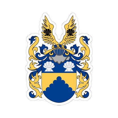 Af Sandeberg vapen hela (Sweden) (Coat of Arms) STICKER Vinyl Kiss-Cut Decal 6 Inch White - The Sticker Space