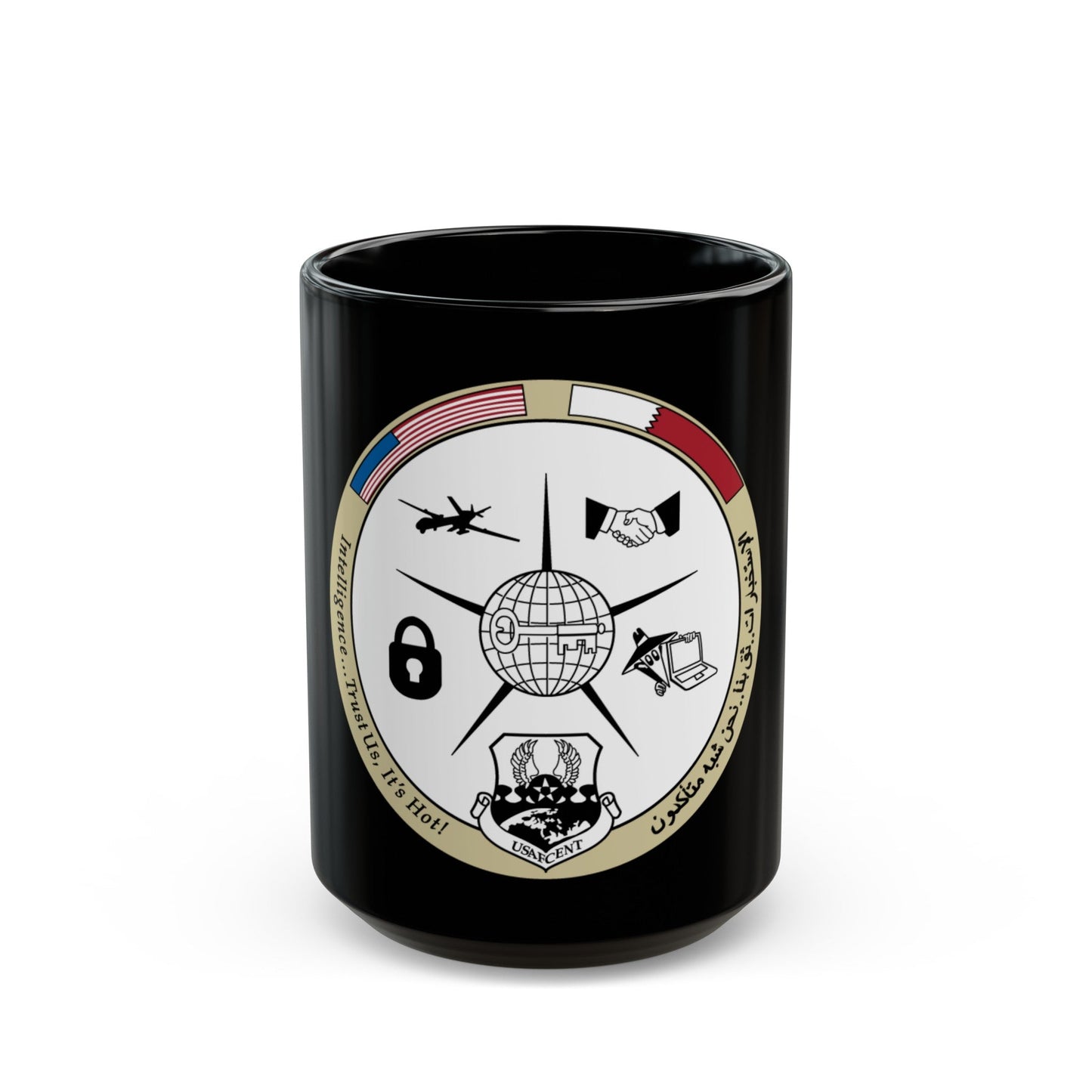 AFCENT Intelligence (U.S. Air Force) Black Coffee Mug-15oz-The Sticker Space