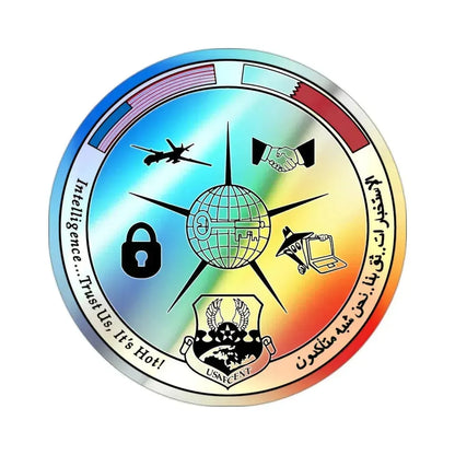 AFCENT Intelligence (U.S. Air Force) Holographic STICKER Die-Cut Vinyl Decal - The Sticker Space