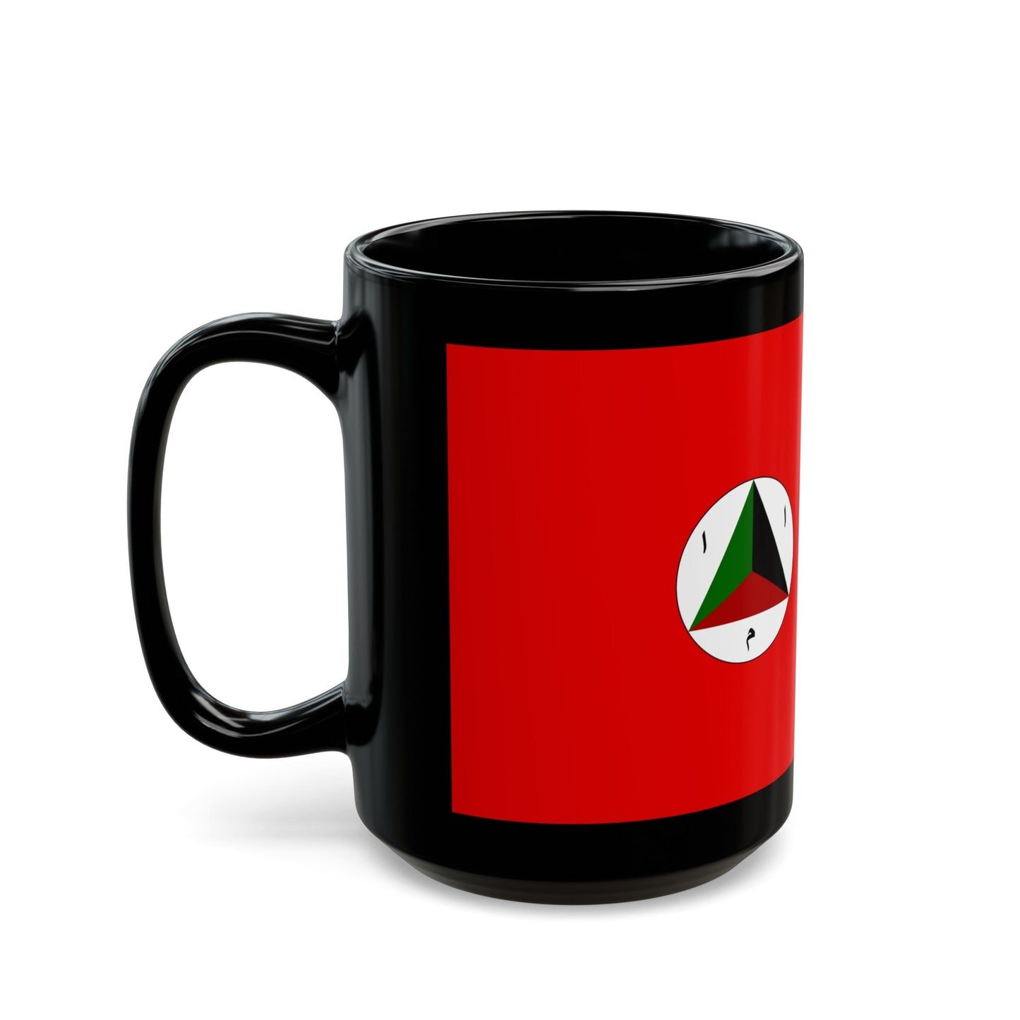 Afghan Army Flag 1978 - Black Coffee Mug-The Sticker Space