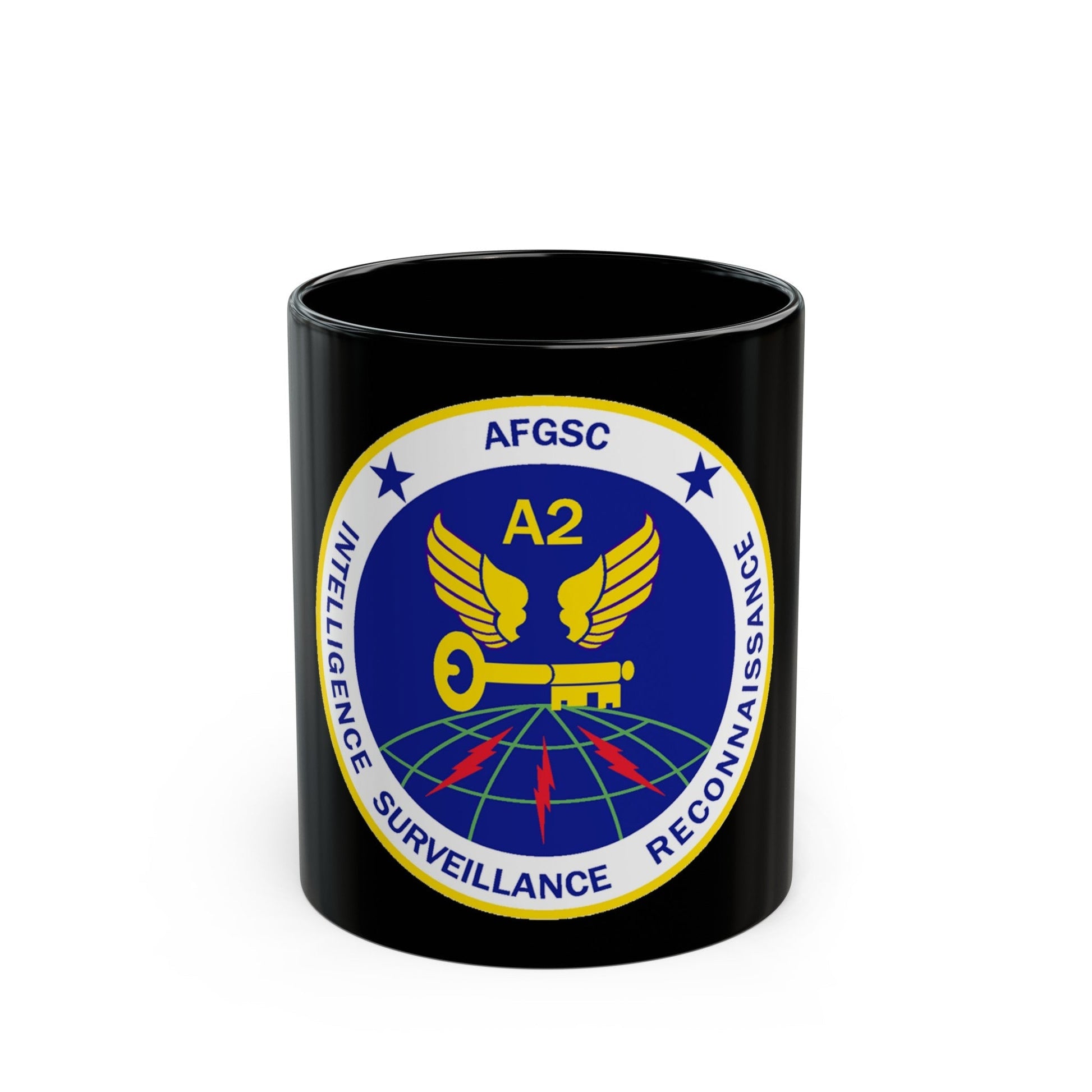 AFGSC A2 (U.S. Air Force) Black Coffee Mug-11oz-The Sticker Space