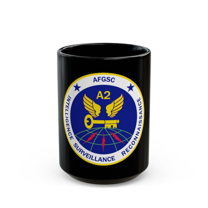 AFGSC A2 (U.S. Air Force) Black Coffee Mug-15oz-The Sticker Space