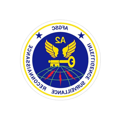 AFGSC A2 (U.S. Air Force) REVERSE PRINT Transparent Die-Cut STICKER - The Sticker Space