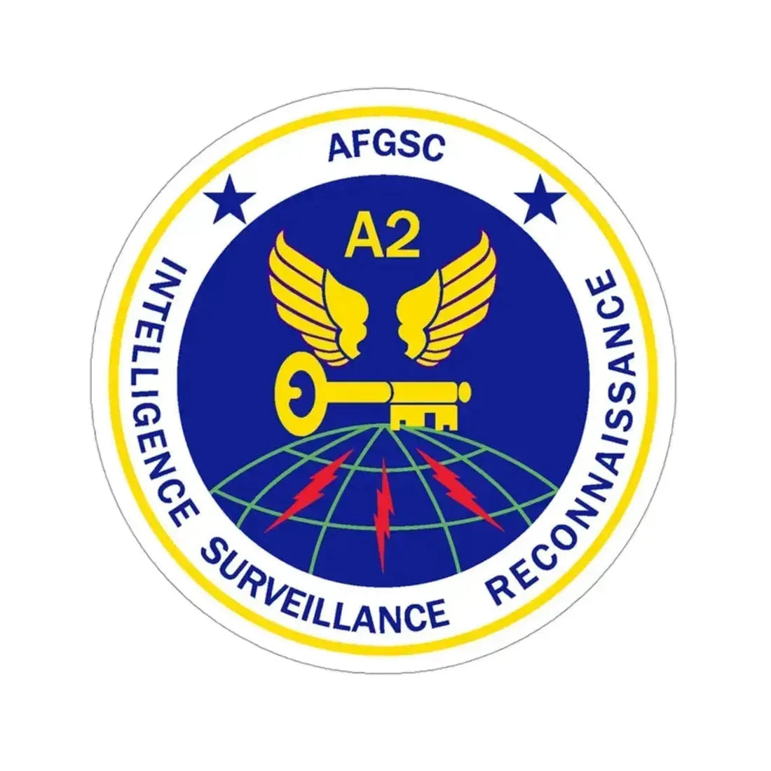 AFGSC A2 (U.S. Air Force) STICKER Vinyl Die-Cut Decal 3 Inch - The Sticker Space