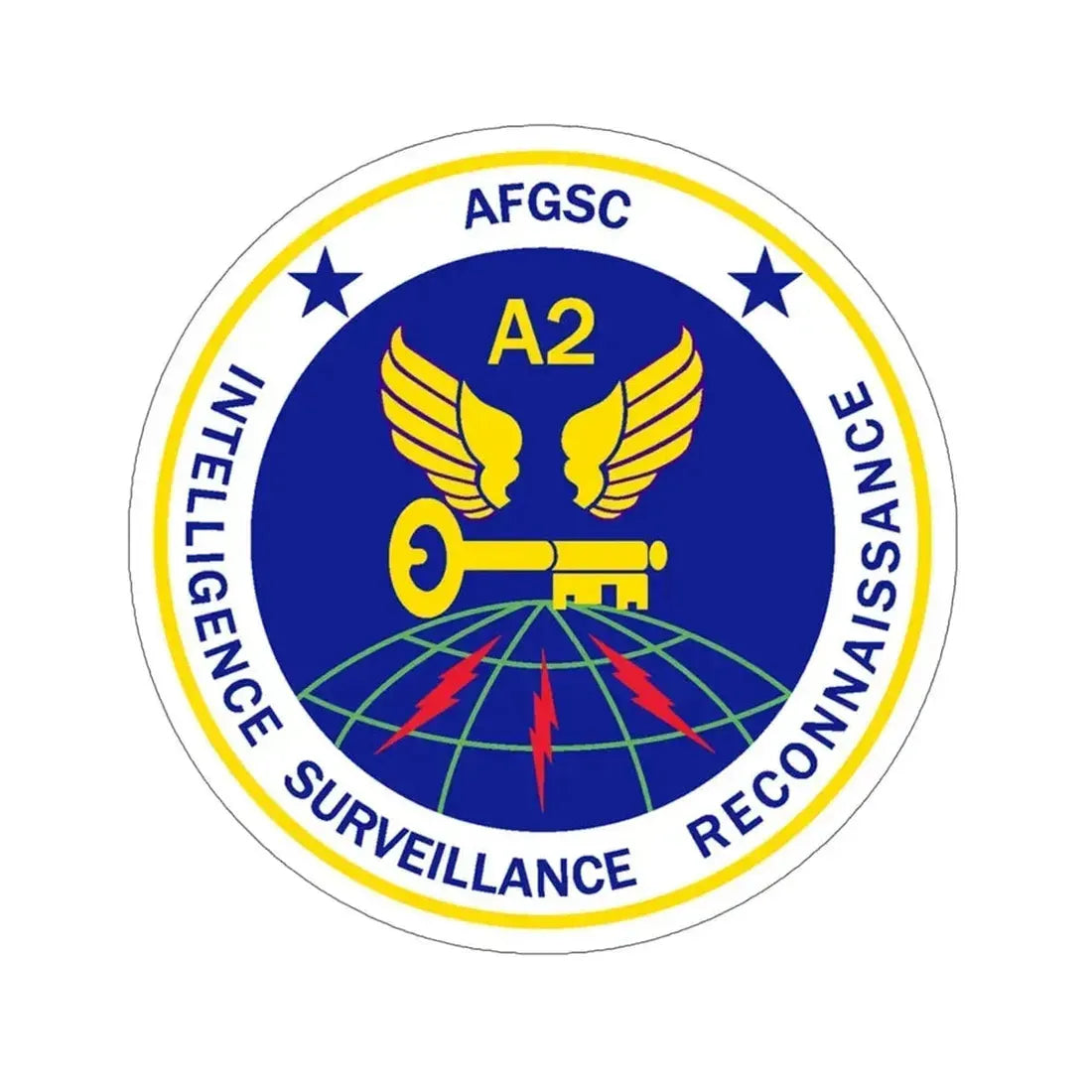 AFGSC A2 (U.S. Air Force) STICKER Vinyl Die-Cut Decal - The Sticker Space