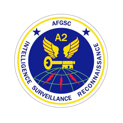 AFGSC A2 (U.S. Air Force) STICKER Vinyl Kiss-Cut Decal 6 Inch White - The Sticker Space
