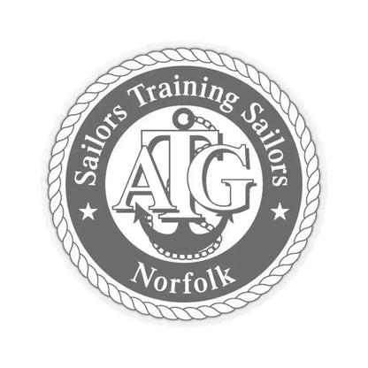 AFLOAT Training Group ATG Norfolk BW (U.S. Navy) STICKER Vinyl Kiss-Cut Decal 6 Inch Transparent - The Sticker Space