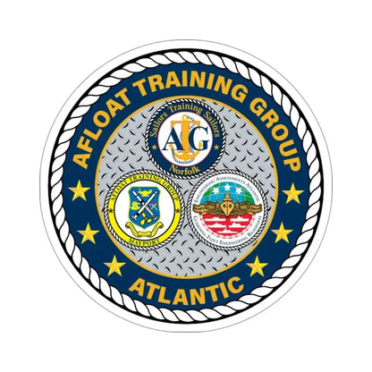 Afloat Training Group Atlantic (U.S. Navy) STICKER Vinyl Die-Cut Decal - The Sticker Space