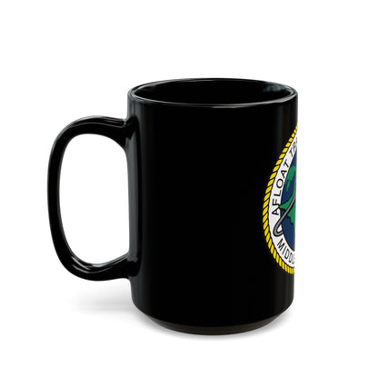 AFLOAT Training Group MID PACIFIC (U.S. Navy) Black Coffee Mug-The Sticker Space